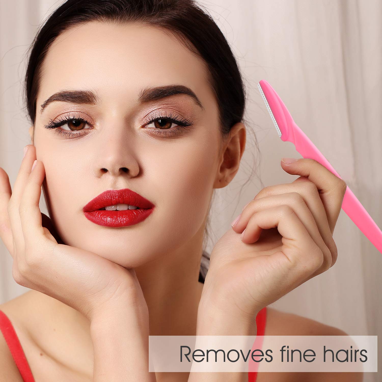 FEPITO eyebrow razor exfoliating action gently removes excess hair and refreshes skin.