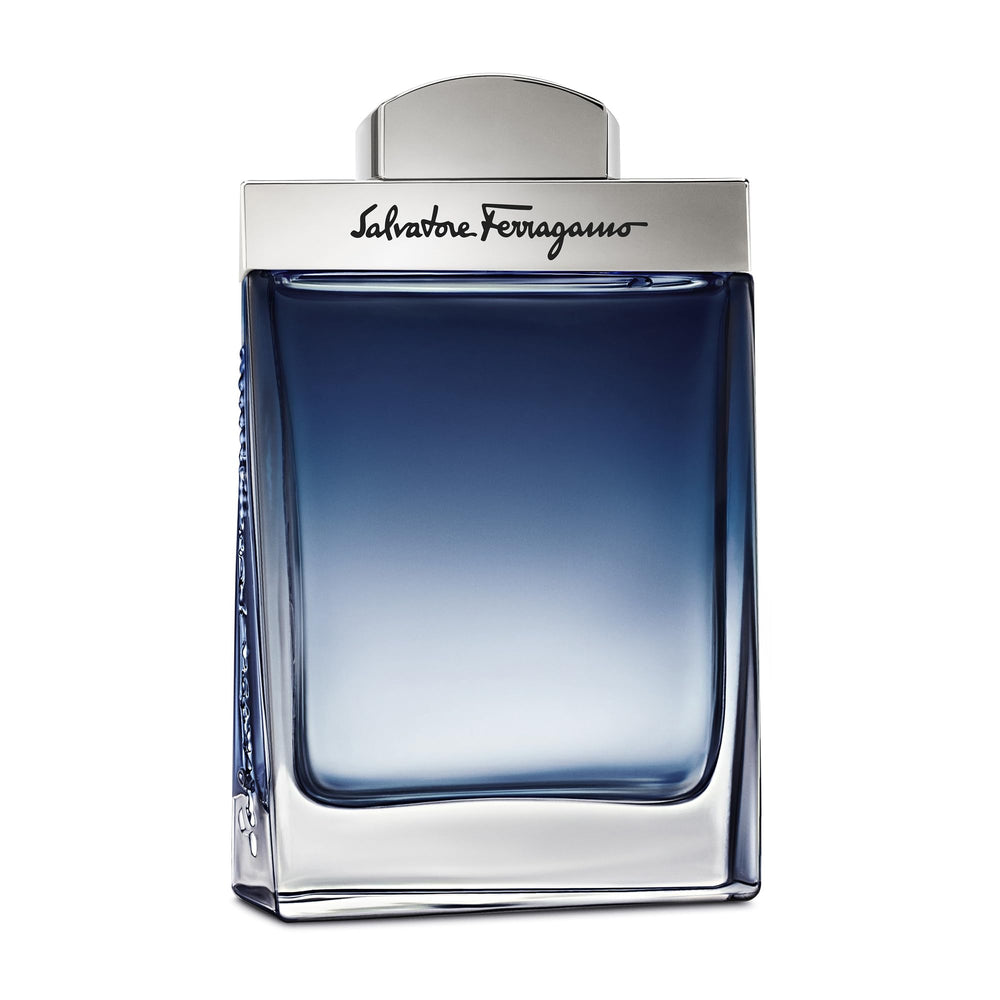 Ferragamo Subtil Pour Homme bottle with upward twist signaling refined, modern elegance.