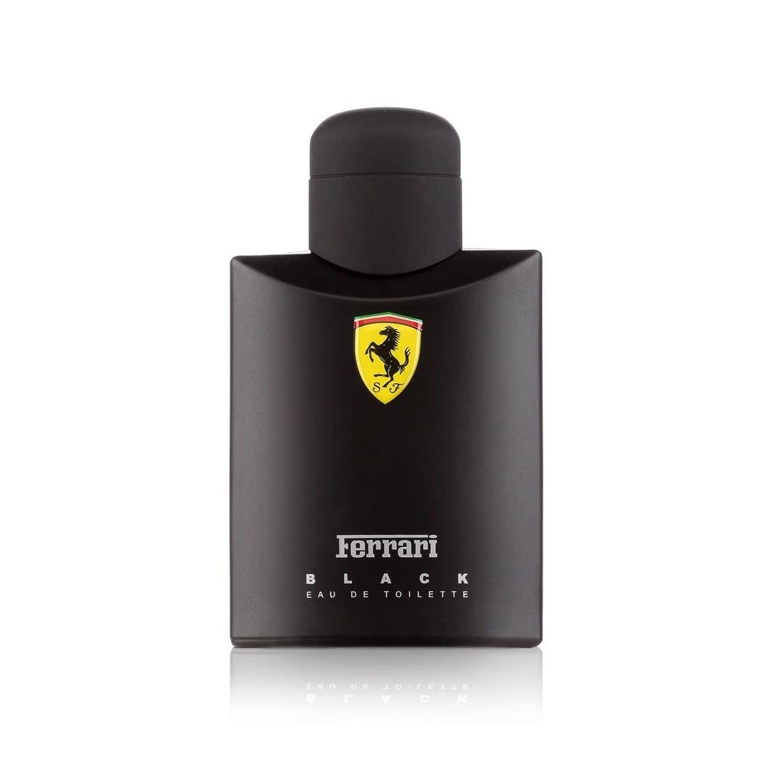 Ferrari Scuderia Black bottle front, signature fragrance for day or evening.