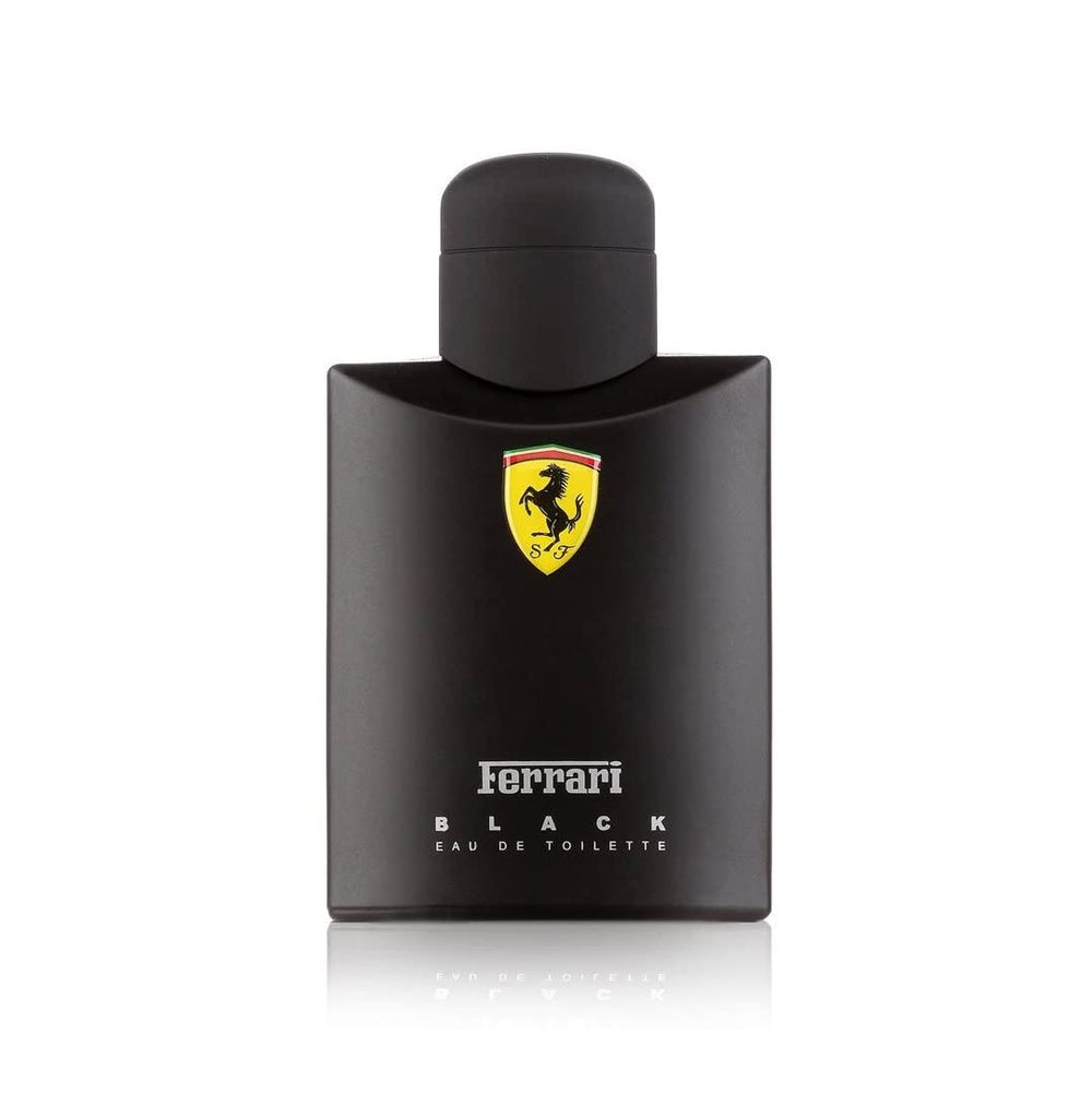 Ferrari Scuderia Black bottle front, signature fragrance for day or evening.