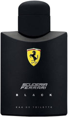 Ferrari Scuderia Black bottle pour, bold masculine scent for daily wear.