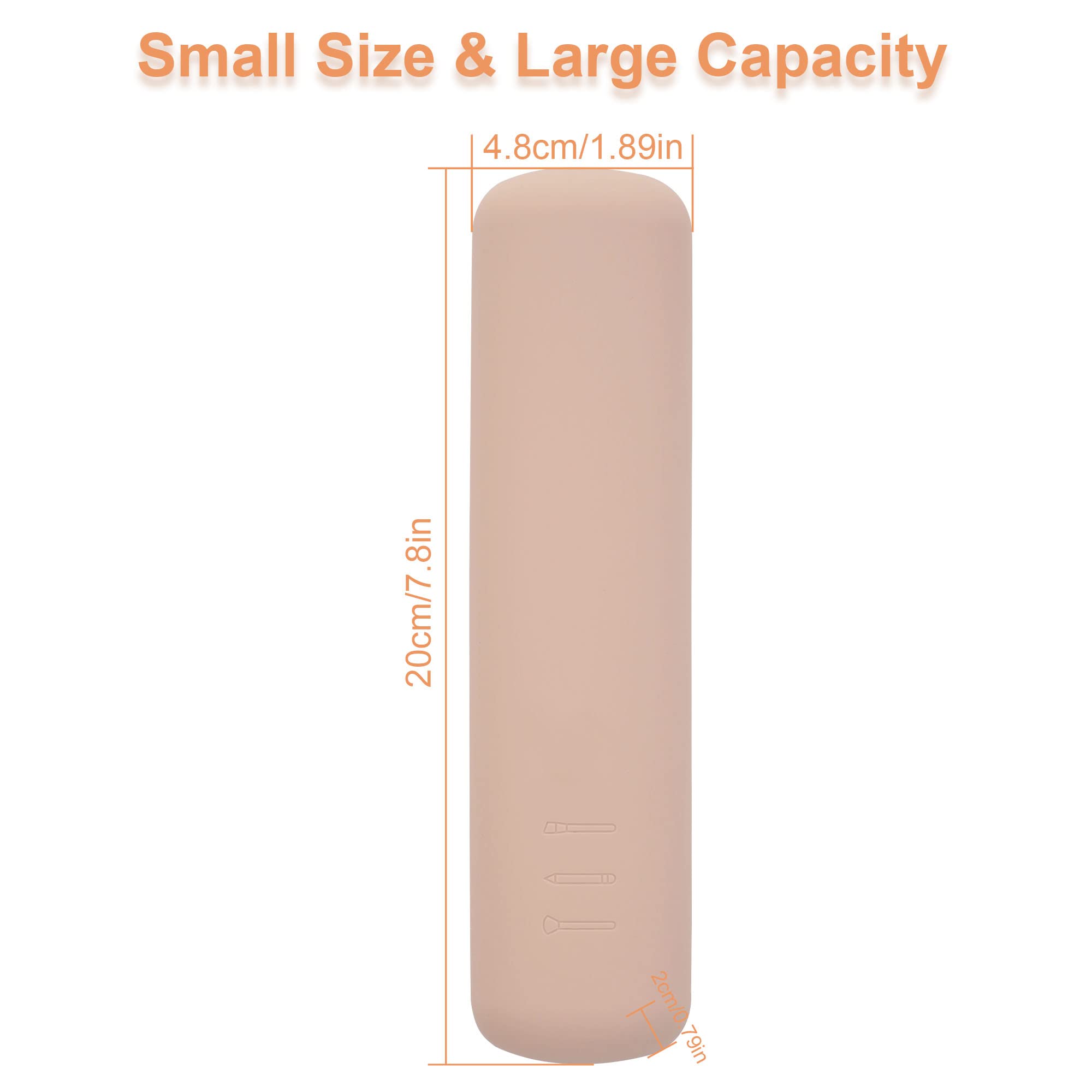 FERYES compact holder fits 2 large or 3-5 small brushes securely in travel kit.