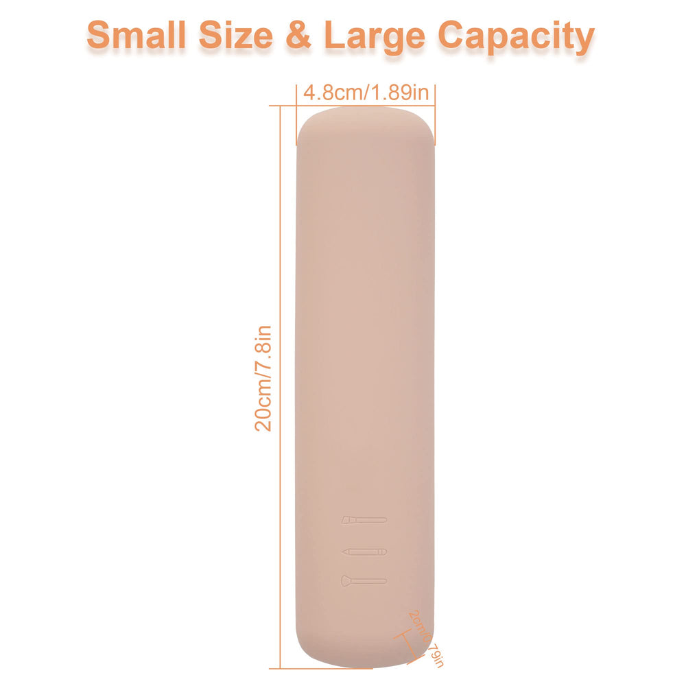 FERYES compact holder fits 2 large or 3-5 small brushes securely in travel kit.