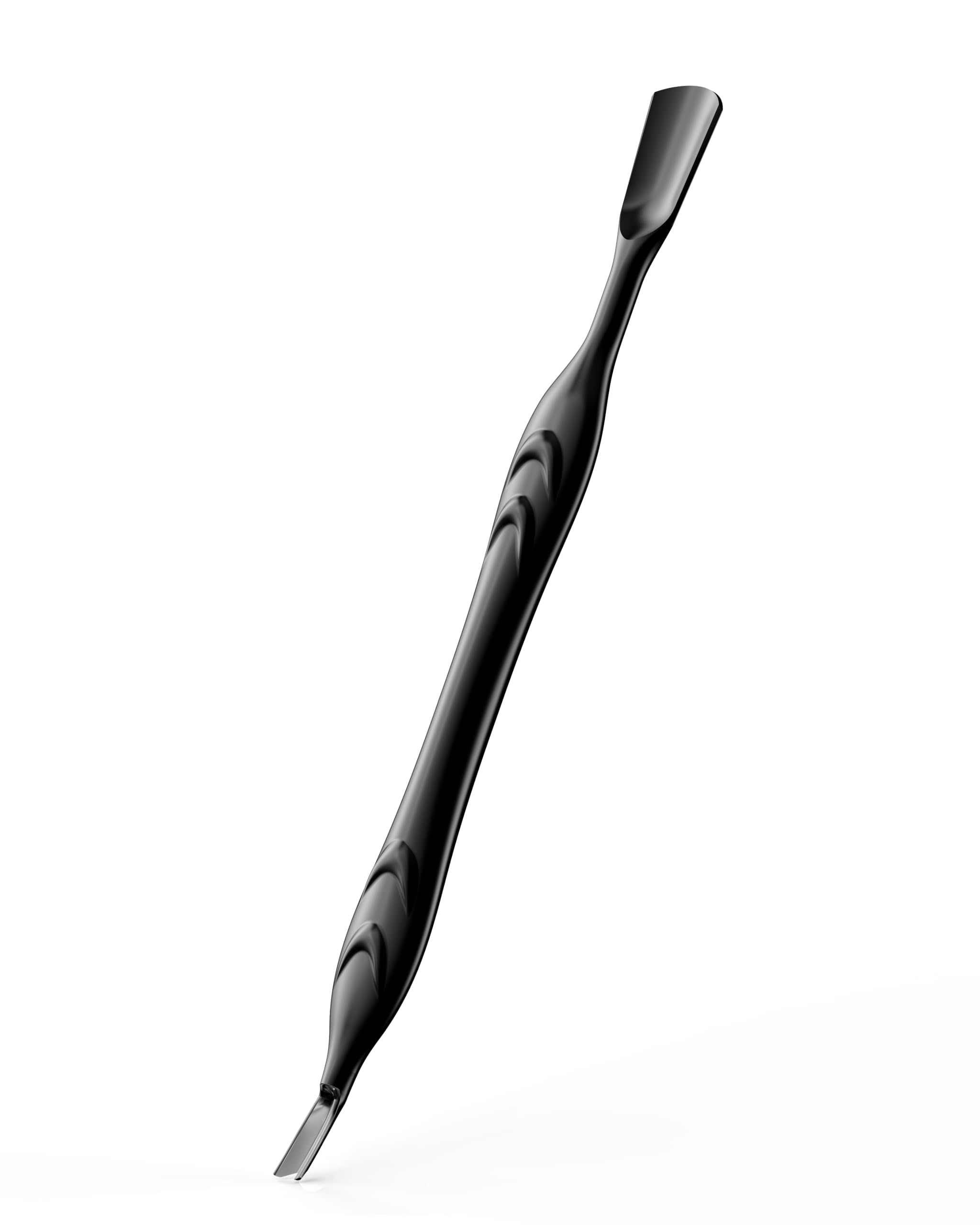 FERYES cuticle pusher with fork in stainless steel close-up for precise shaping