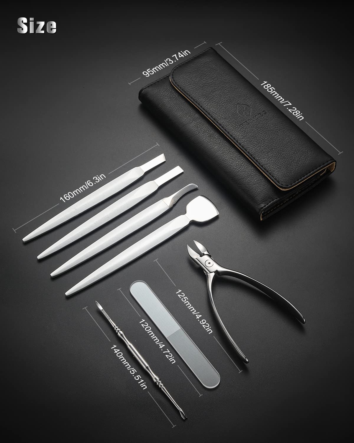 FERYES glass nail file delivers a smooth finish and resists peeling.