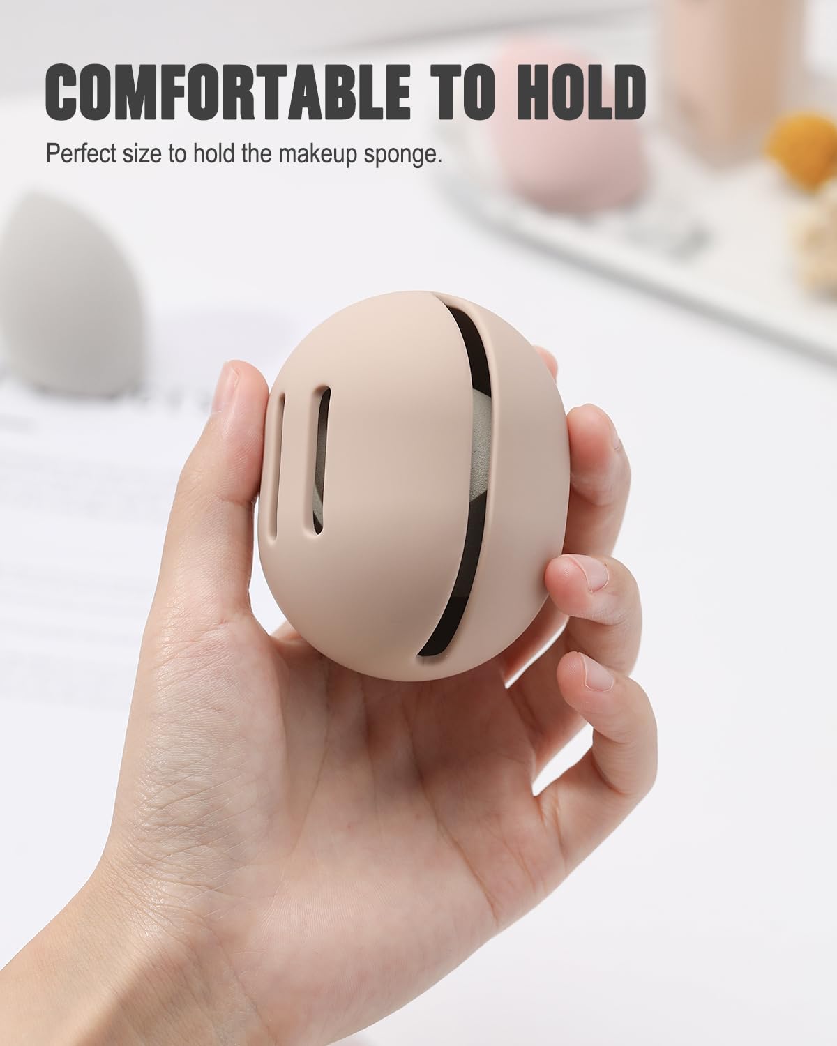 Close-up of FERYES silicone material highlighting flexibility