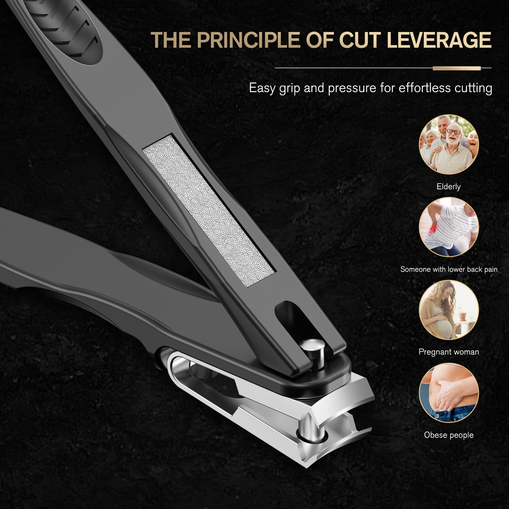 FERYES tool trims both fingernails and toenails with thick nails in mind