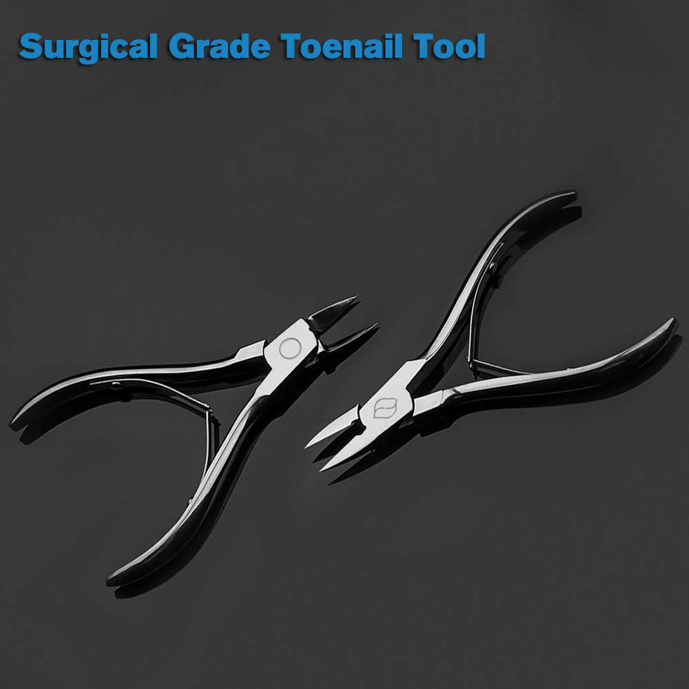 FERYES close-up of ingrown nail clipping capability with straight blade.