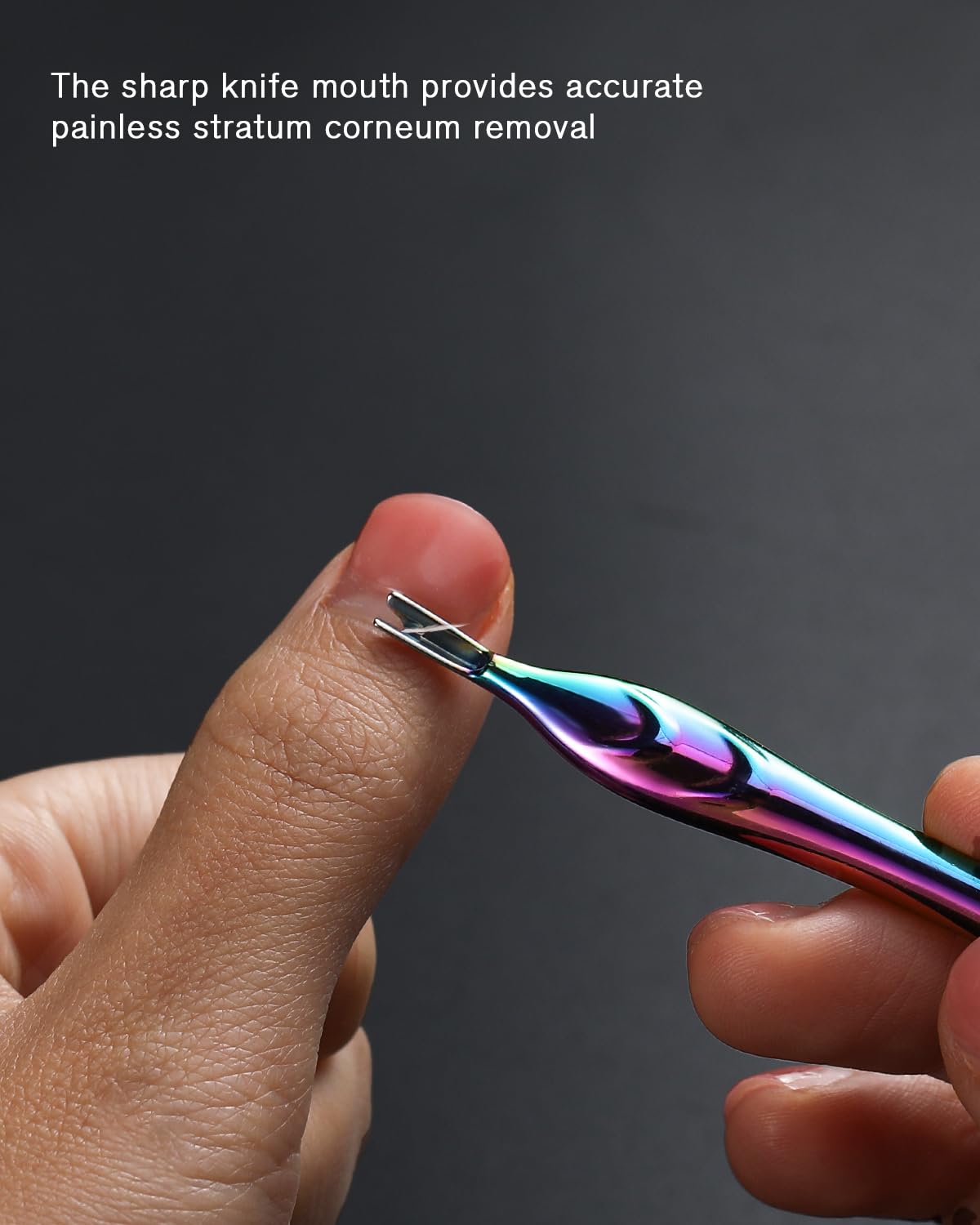 FERYES U-shaped design aids easy cuticle shaping and clean nail edges.