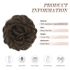 FESHFEN messy bun complements daily wear and events with style.
