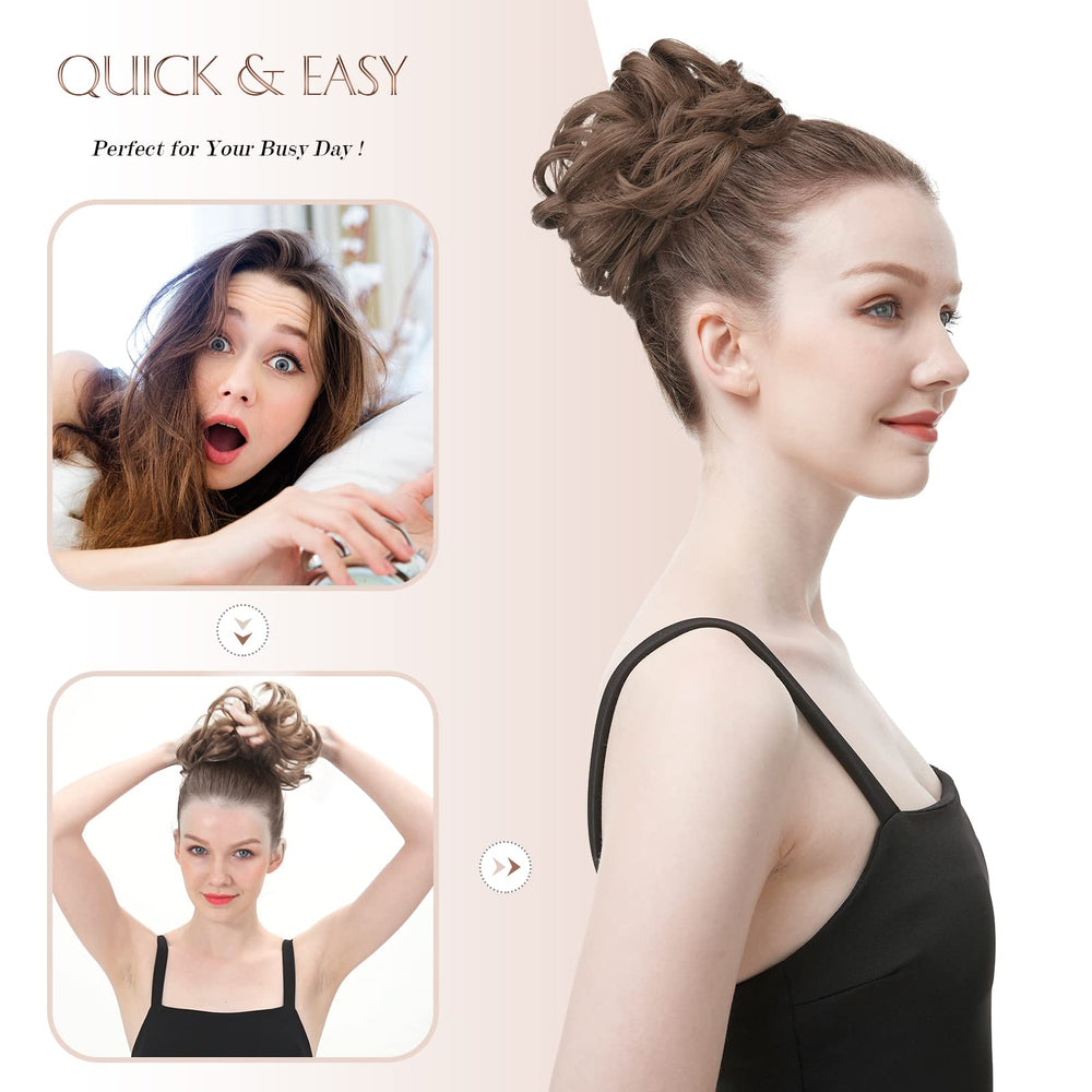 FESHFEN soft synthetic fiber mimics real hair texture.