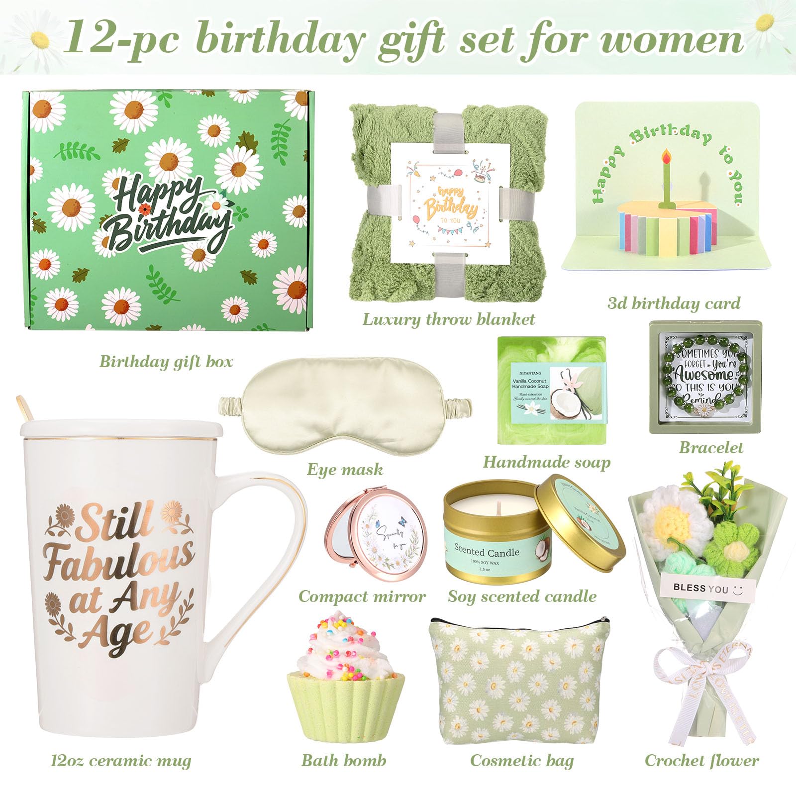 Fesveoke Self-care kit including handmade soap and candle for at-home spa moments