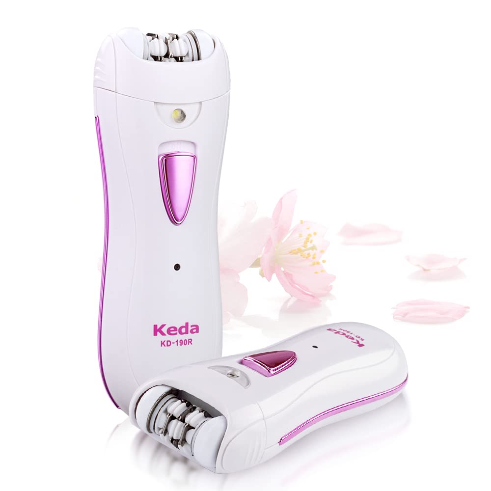 Feteieau Smooth Glide Face epilator with LED light for precise facial hair removal