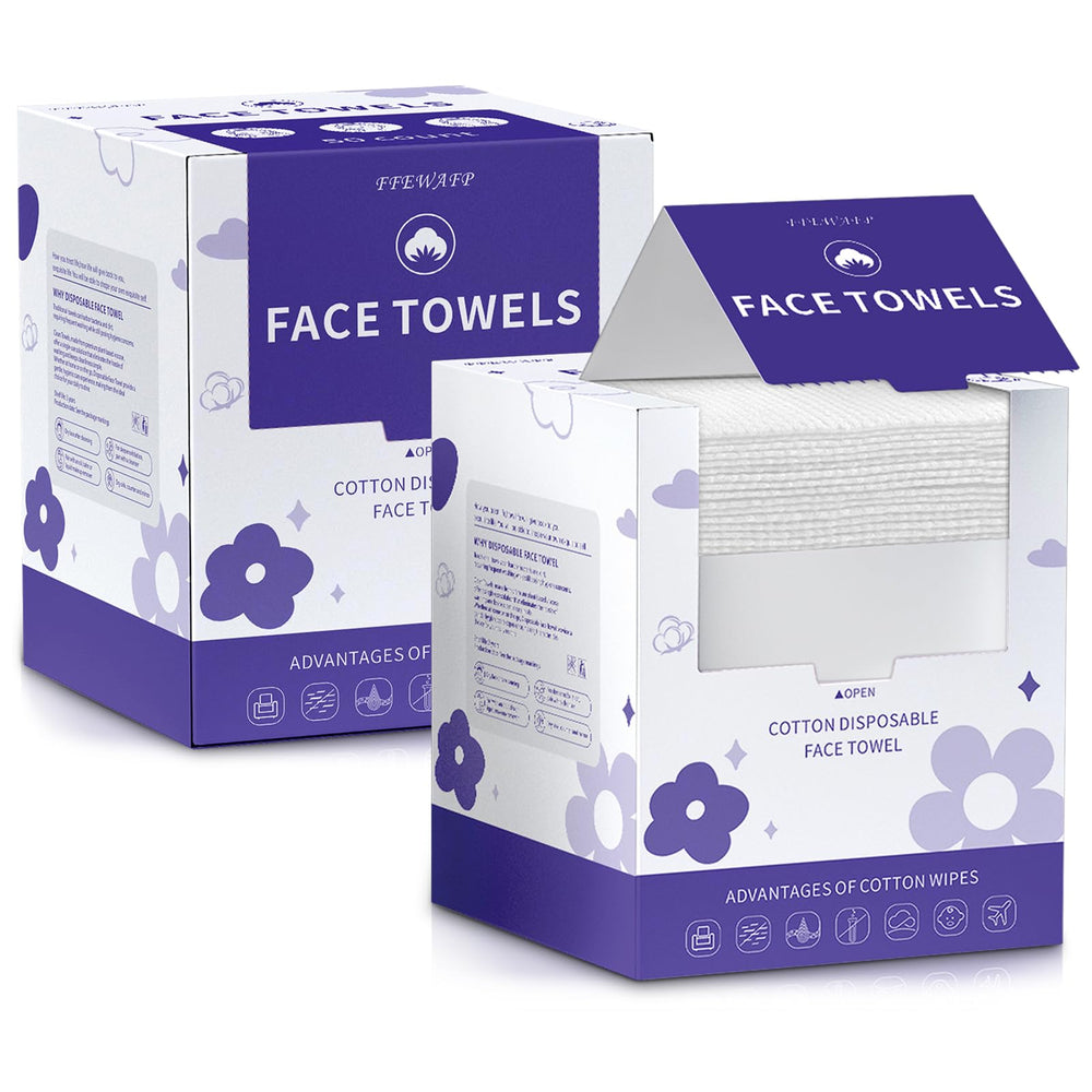 Toallas faciales desechables FFEWAFP, 100 unidades, ideales para uso diario.