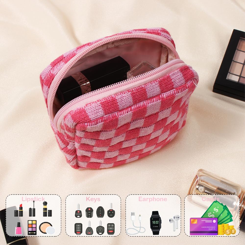 FFpaw mini makeup bag inside purse demonstrates portable storage for daily essentials
