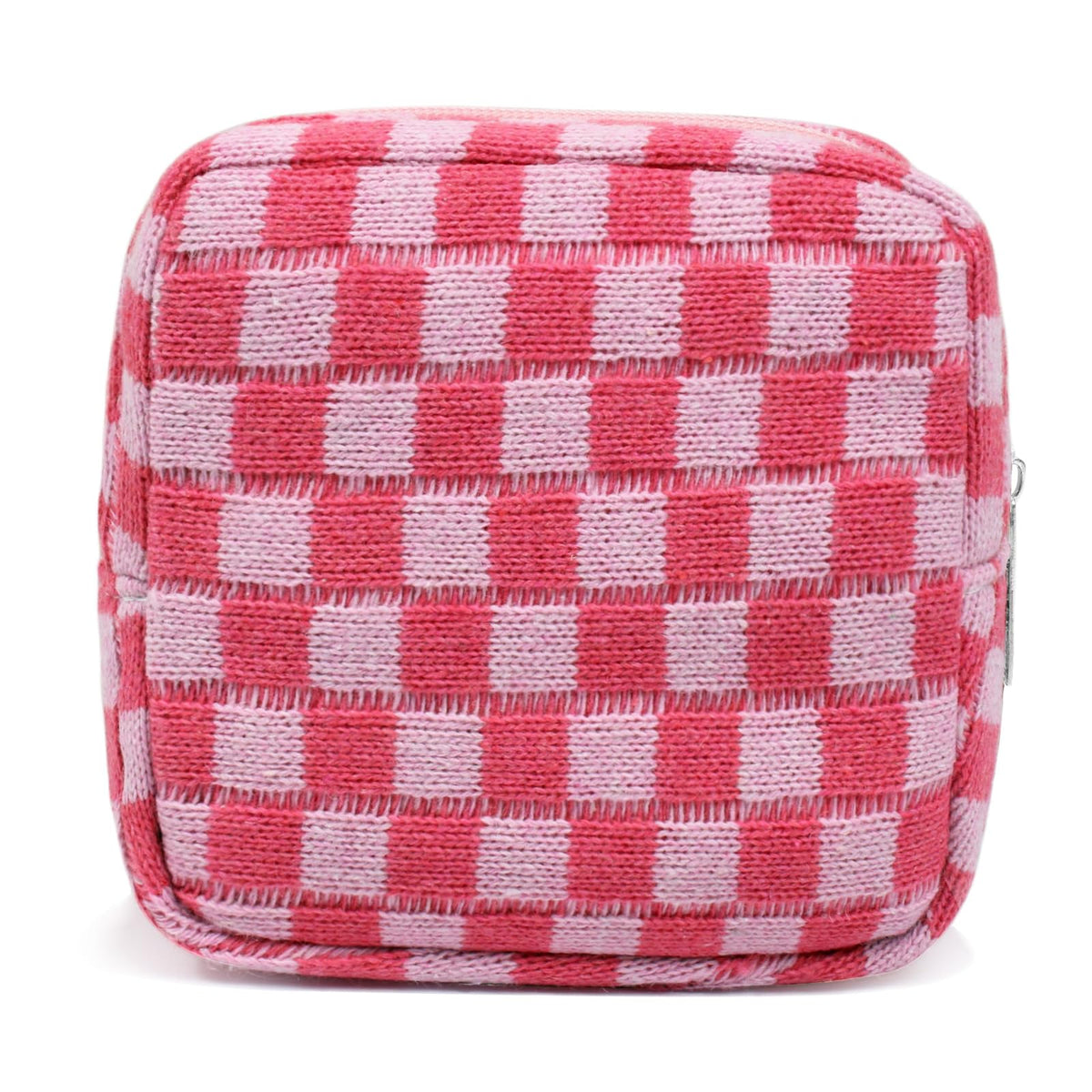 FFpaw small pink makeup bag with zipper for quick access to cosmetics