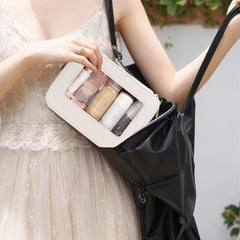 FFpaw TSA approved clear makeup bag speeds security screening