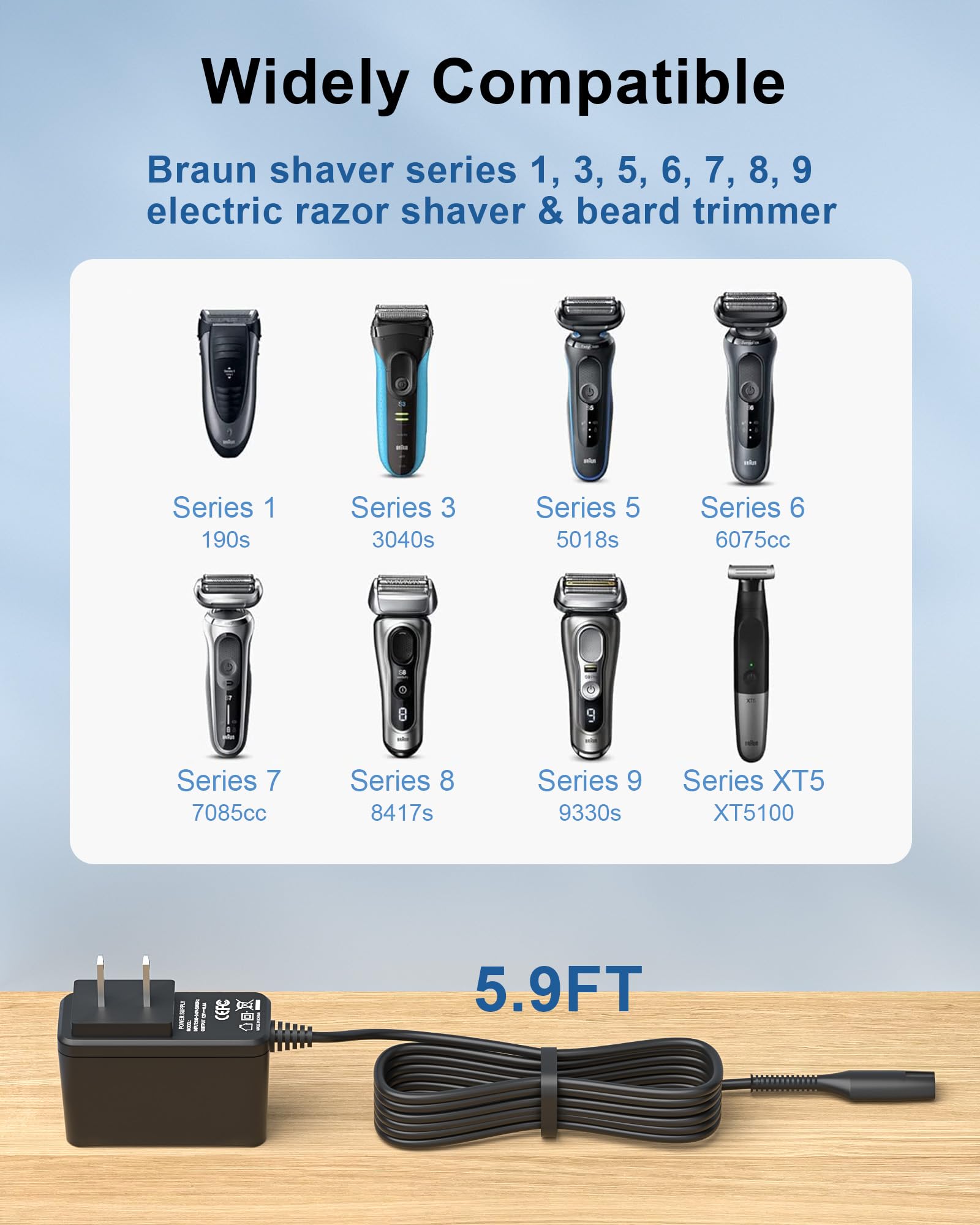 FGIEU shaver charger safety features protect against surges and overheating for safe use