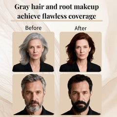 FHH Gray hair cover stick demonstrating portable, grab-and-go use.