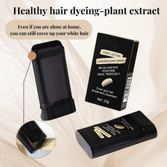 FHH Hair Dye Comb application step with twist-cap demonstrates mess-free dyeing.
