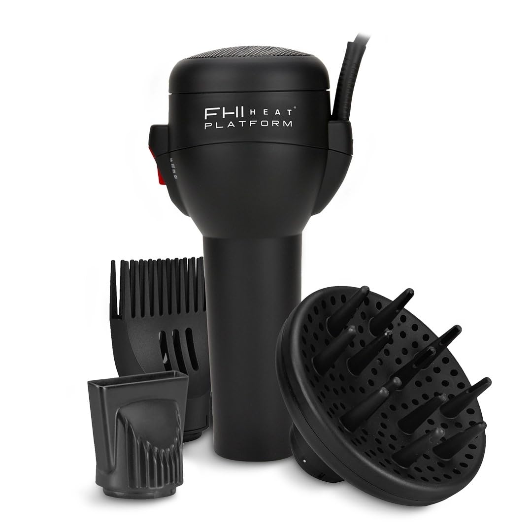 FHI Heat Platform Blow Out Handle-Less front view demonstrates precise, fast styling.