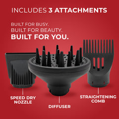 FHI Heat Platform Blow Out straightening comb demonstrates sleek, polished styling in seconds.