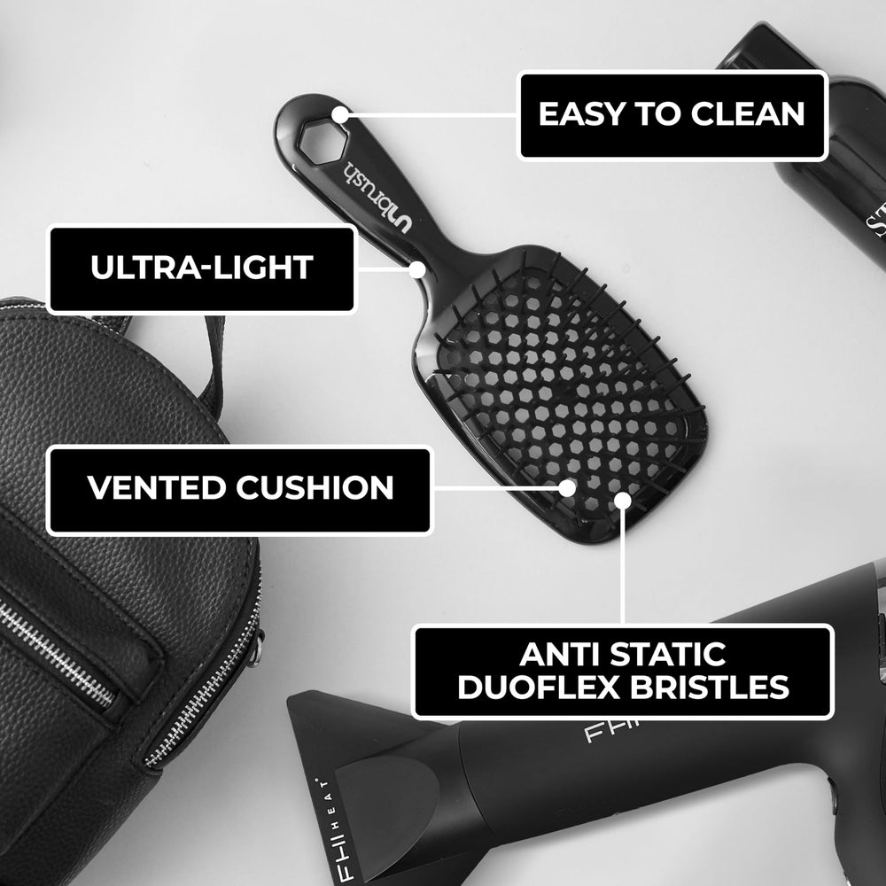 FHI Heat UNbrush 47 mini bristles smooth and polish hair.