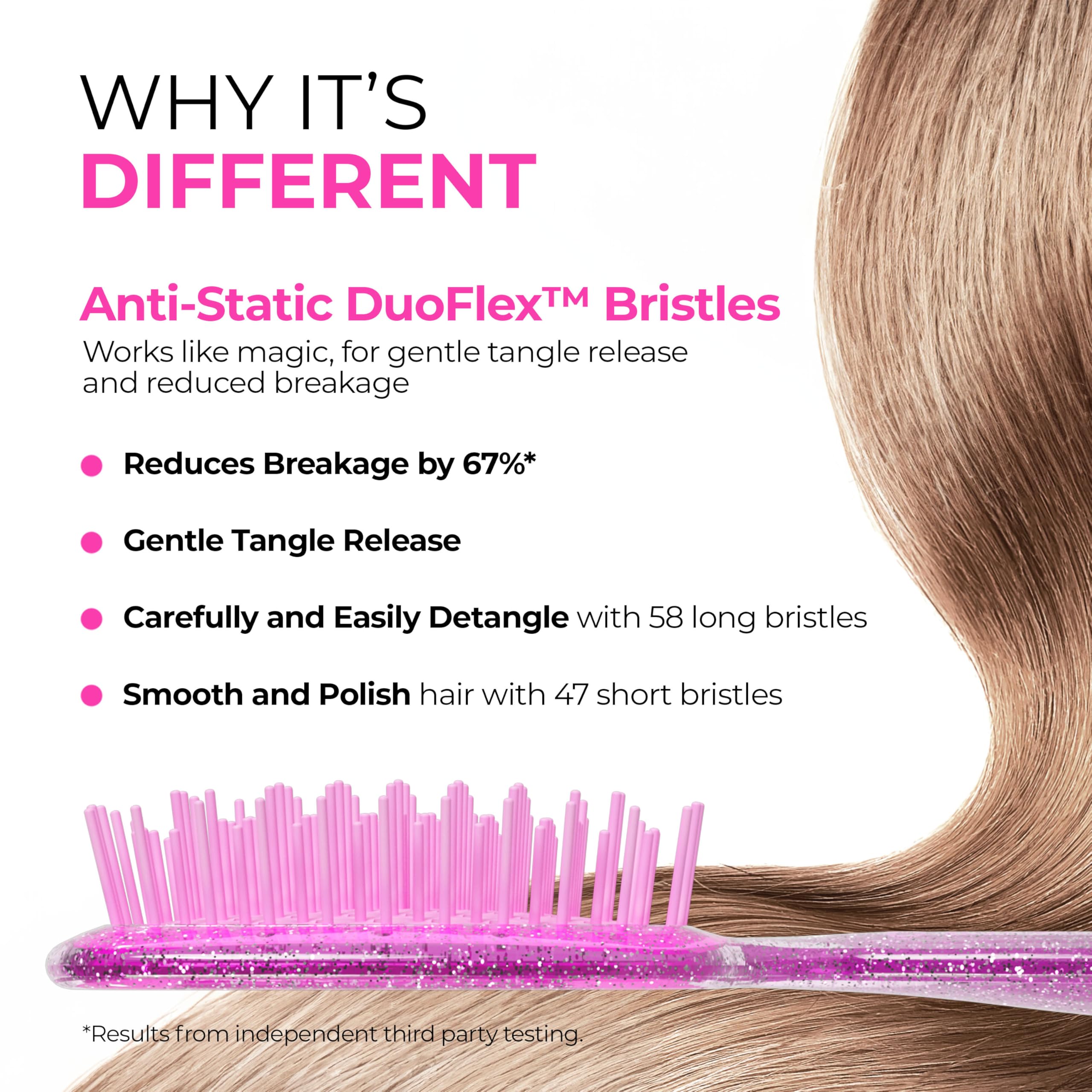 FHI Heat UNbrush 58 long bristles tackle stubborn knots efficiently.