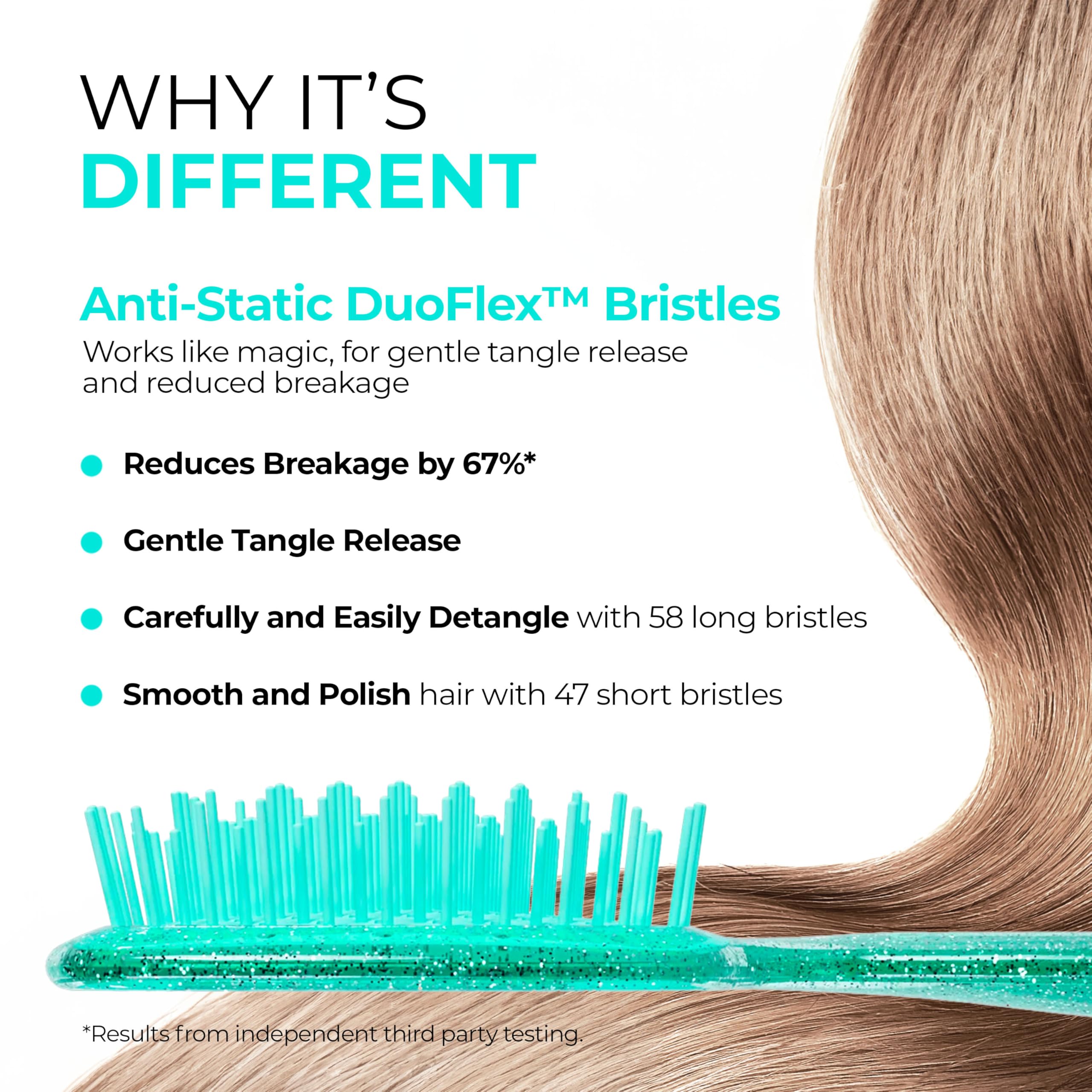FHI Heat UNbrush anti-static bristles reduce static while detangling smoothly.