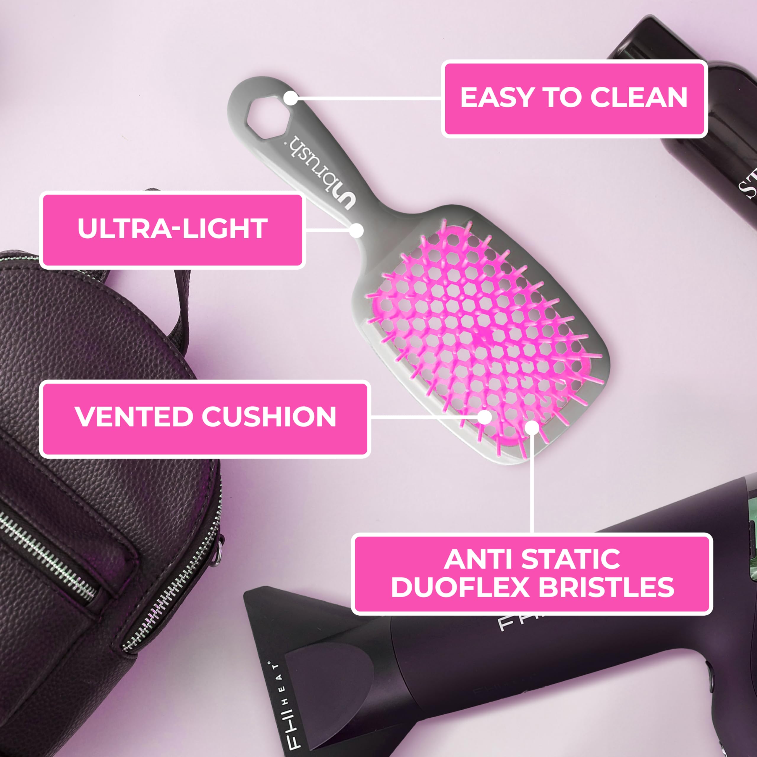 Blow-dry ready performance supports smooth styling with reduced tug