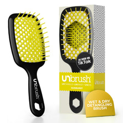 FHI Heat UNbrush front view detangles pain-free on all hair types.