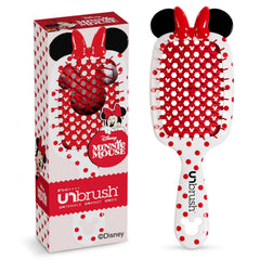 FHI Heat UNbrush Disney Mickey Mouse close-up shows lightweight handle and dual-flex bristles for gentle detangling