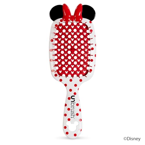 FHI Heat UNbrush Disney Minnie Mouse bristles close-up highlighting detangling finesse