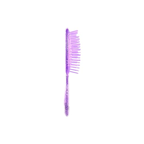 Close-up of DuoFlex bristles on the FHI Heat UNbrush Mini Detangler for gentle detangling