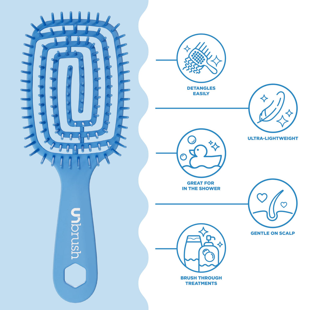 FHI Heat UNbrush Flex lightweight handle for on-the-go styling.