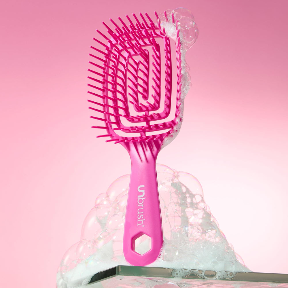 FHI Heat UNbrush Flex shower-friendly detangler for quick styling.