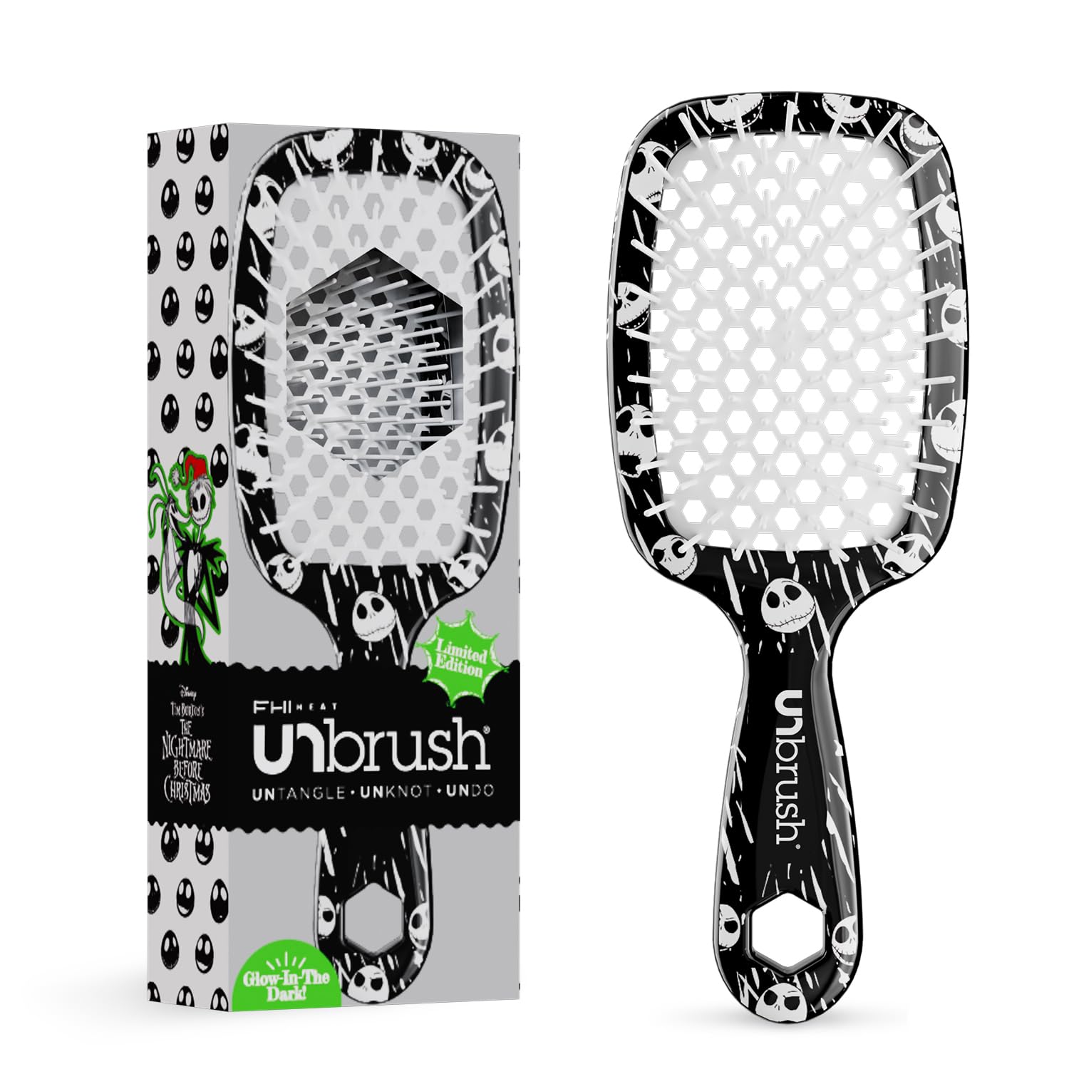 FHI Heat UNbrush Jack detangles wet hair gently, reducing snags.