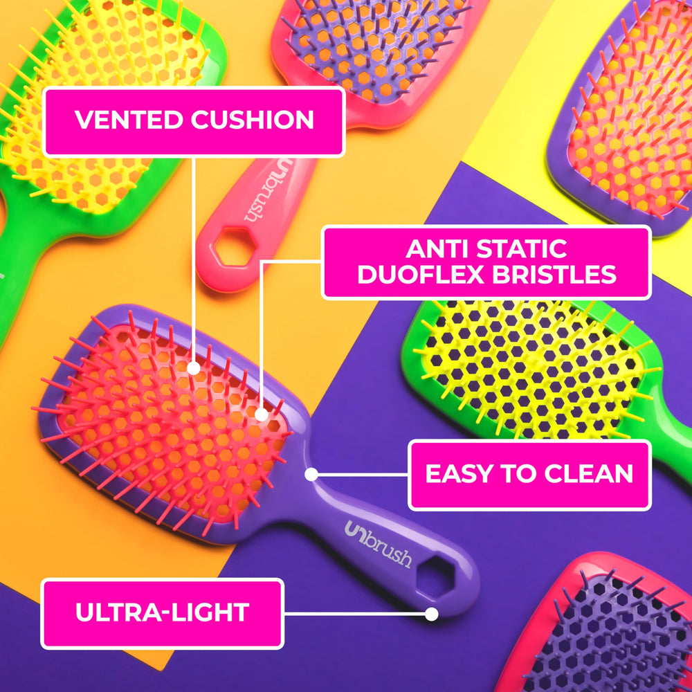 FHI Heat UNbrush lightweight handle for easy maneuverability during brushing.