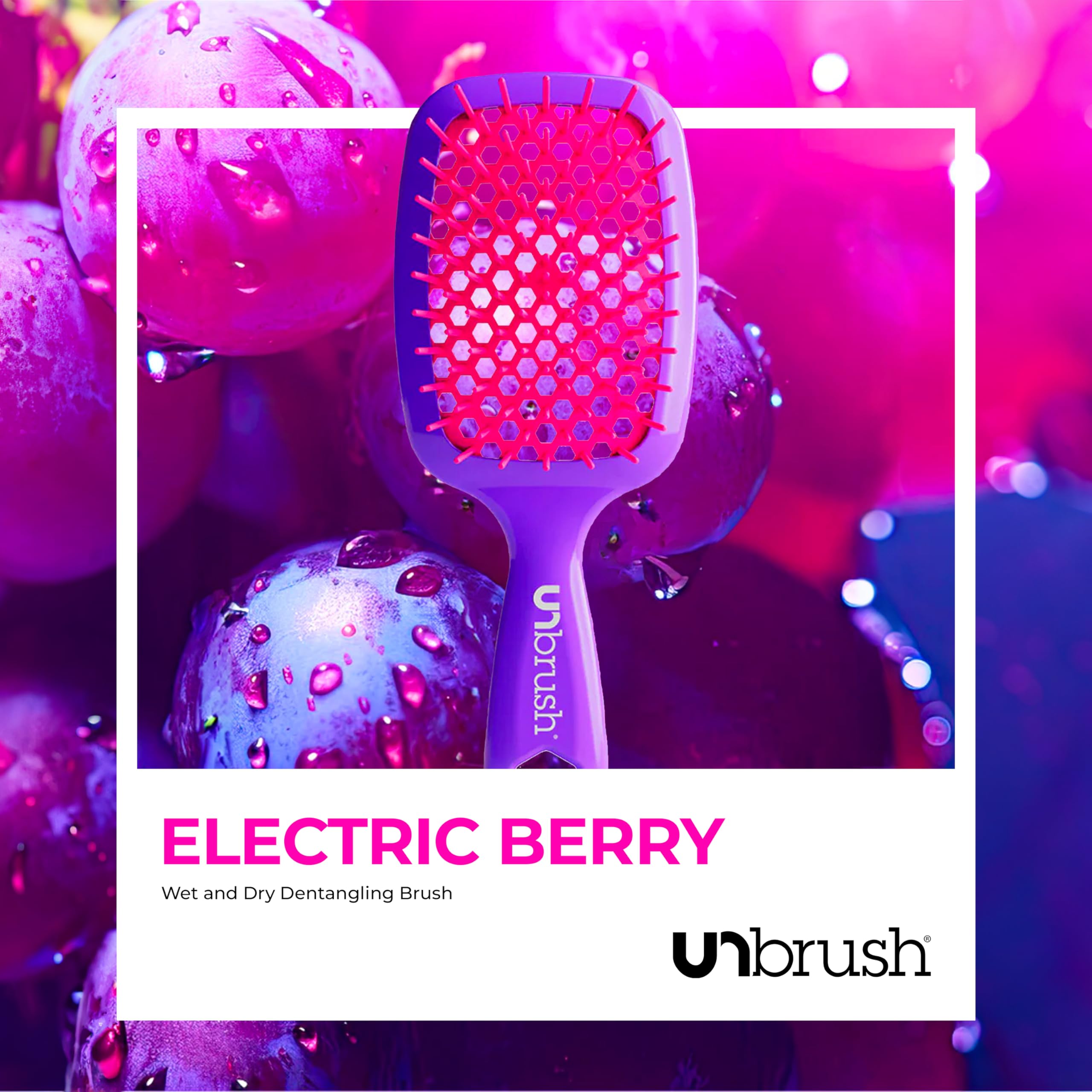 FHI Heat UNbrush long bristles focus on detangling thick hair.