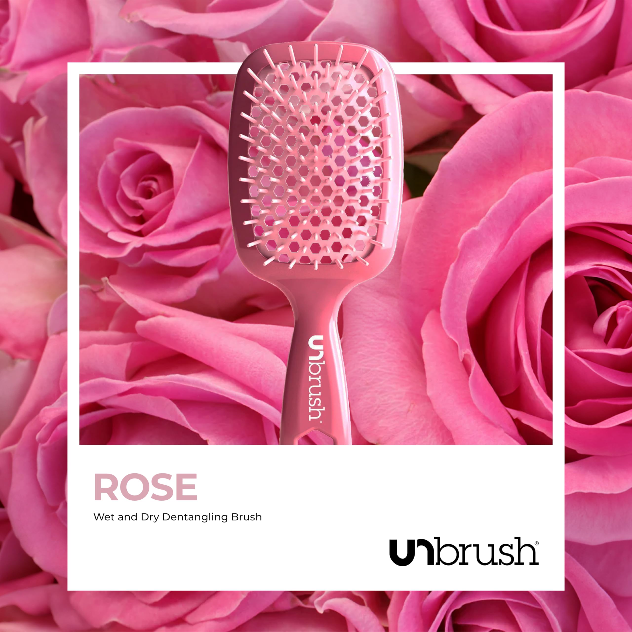 FHI Heat UNbrush long and mini bristles target stubborn tangles effectively.