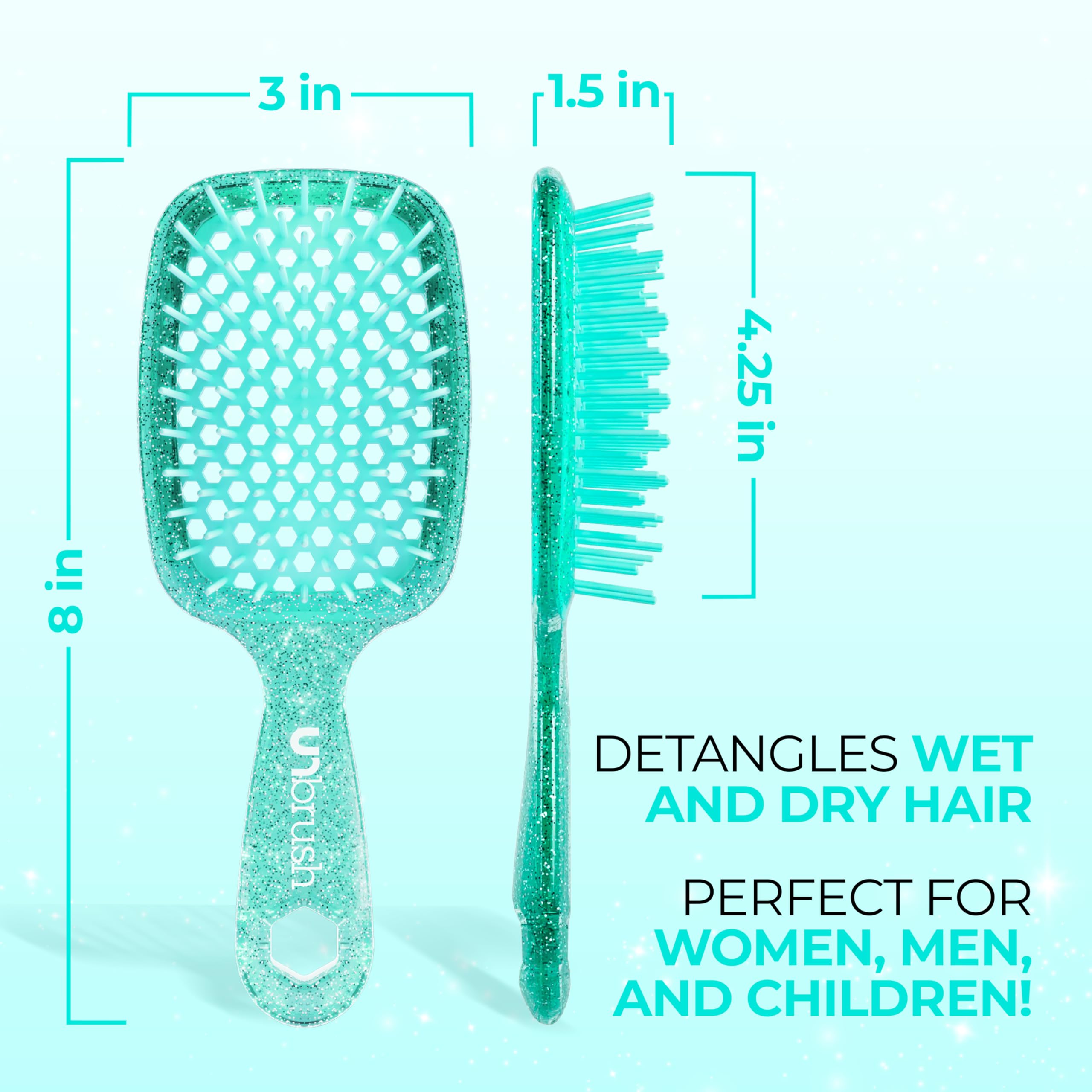 FHI Heat UNbrush mini bristles refine and smooth hair ends for a polished look.