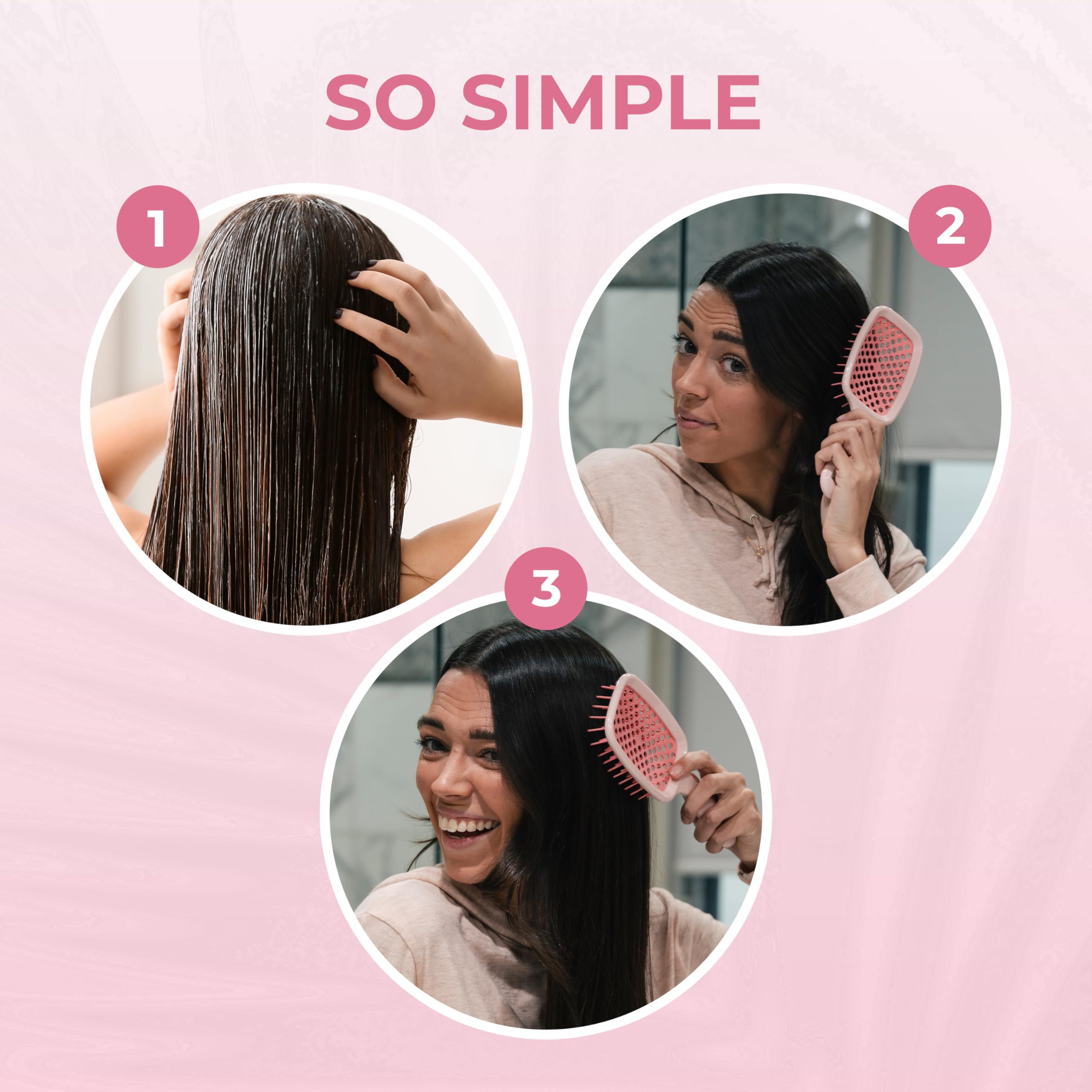Compact, travel-friendly brush fits in bags for on-the-go routines