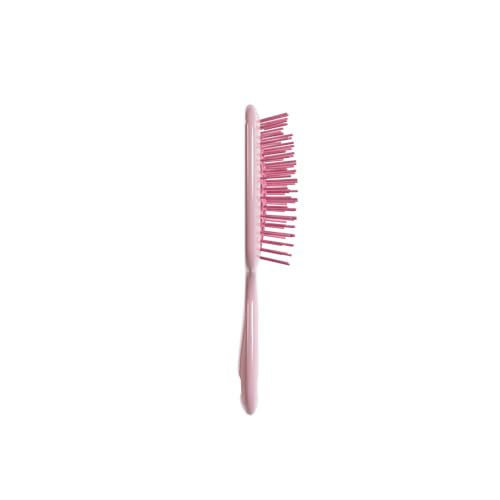 UNbrush Mini Detangler with vented cushion speeds drying while easing tangles