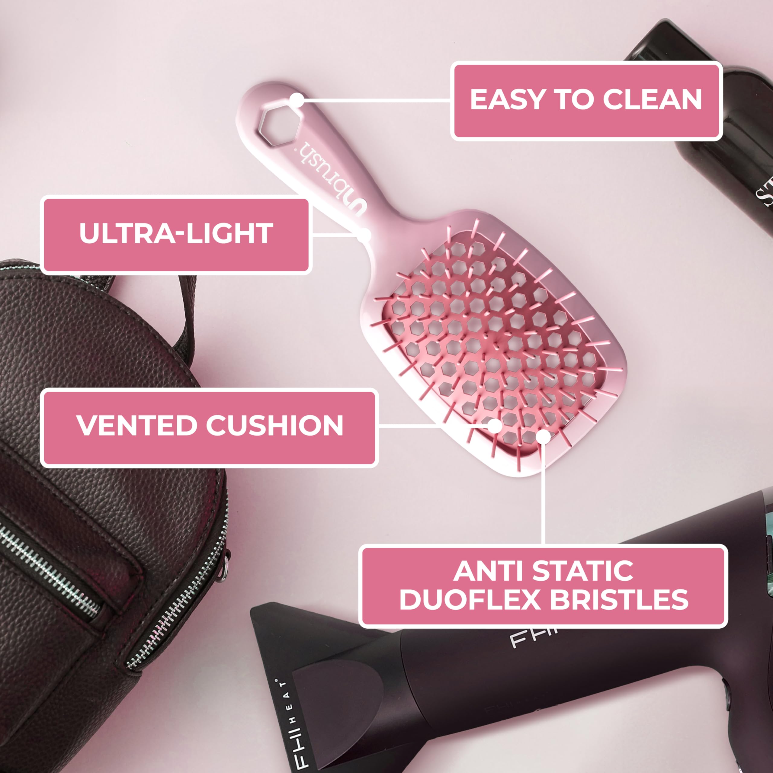 Lightweight 1.2 oz handle supports easy travel and extended use
