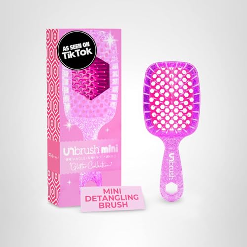 FHI Heat UNbrush Mini Detangler travel-bag ready design supports busy days.
