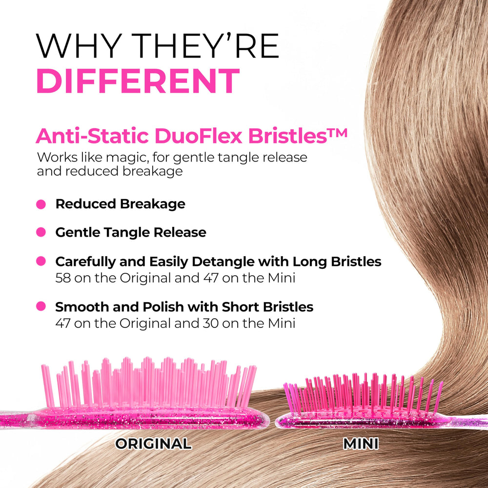 FHI Heat UNbrush Mini detangler for travel touch-ups.