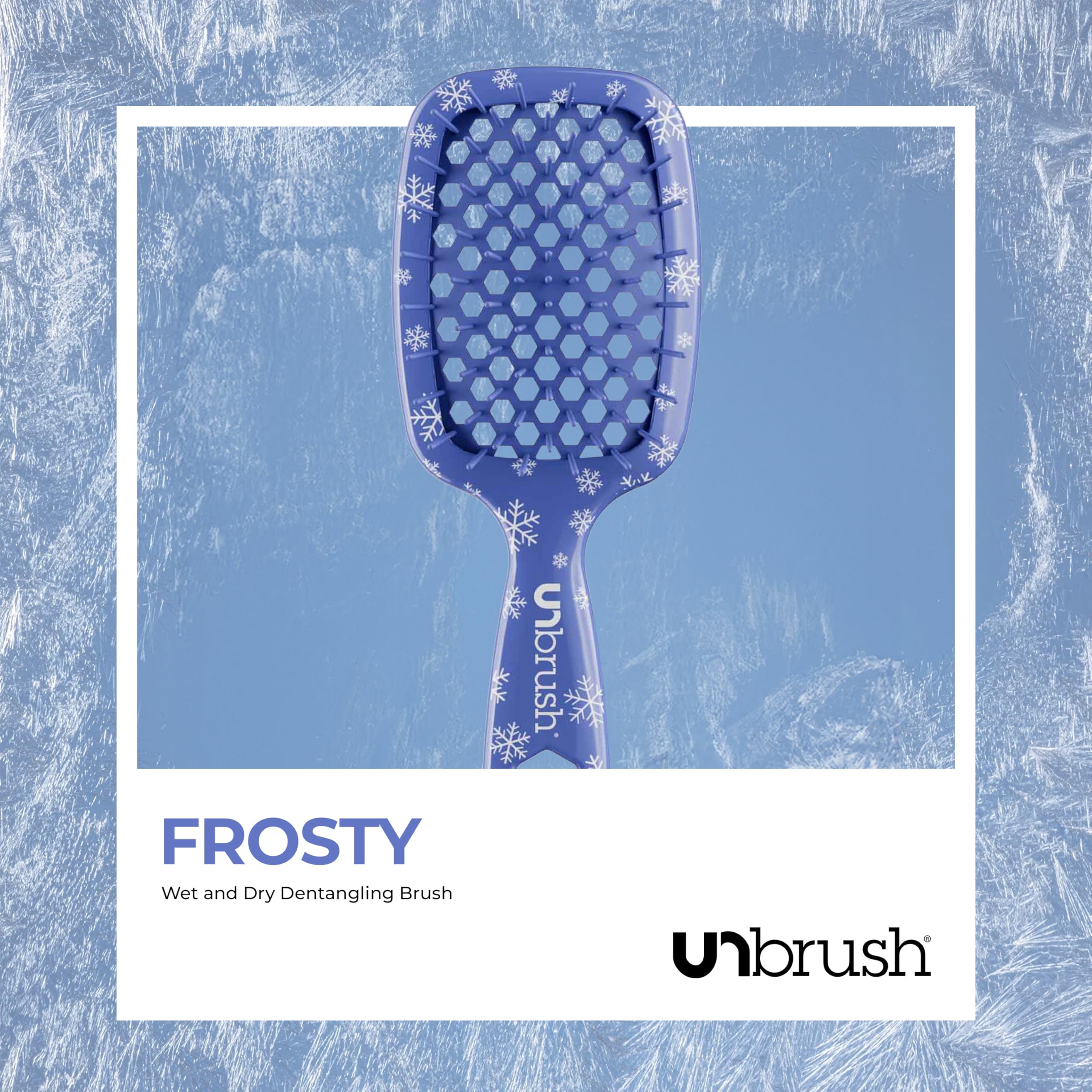 FHI Heat UNbrush Mini Holiday Brush cleans easily for on-the-go maintenance.