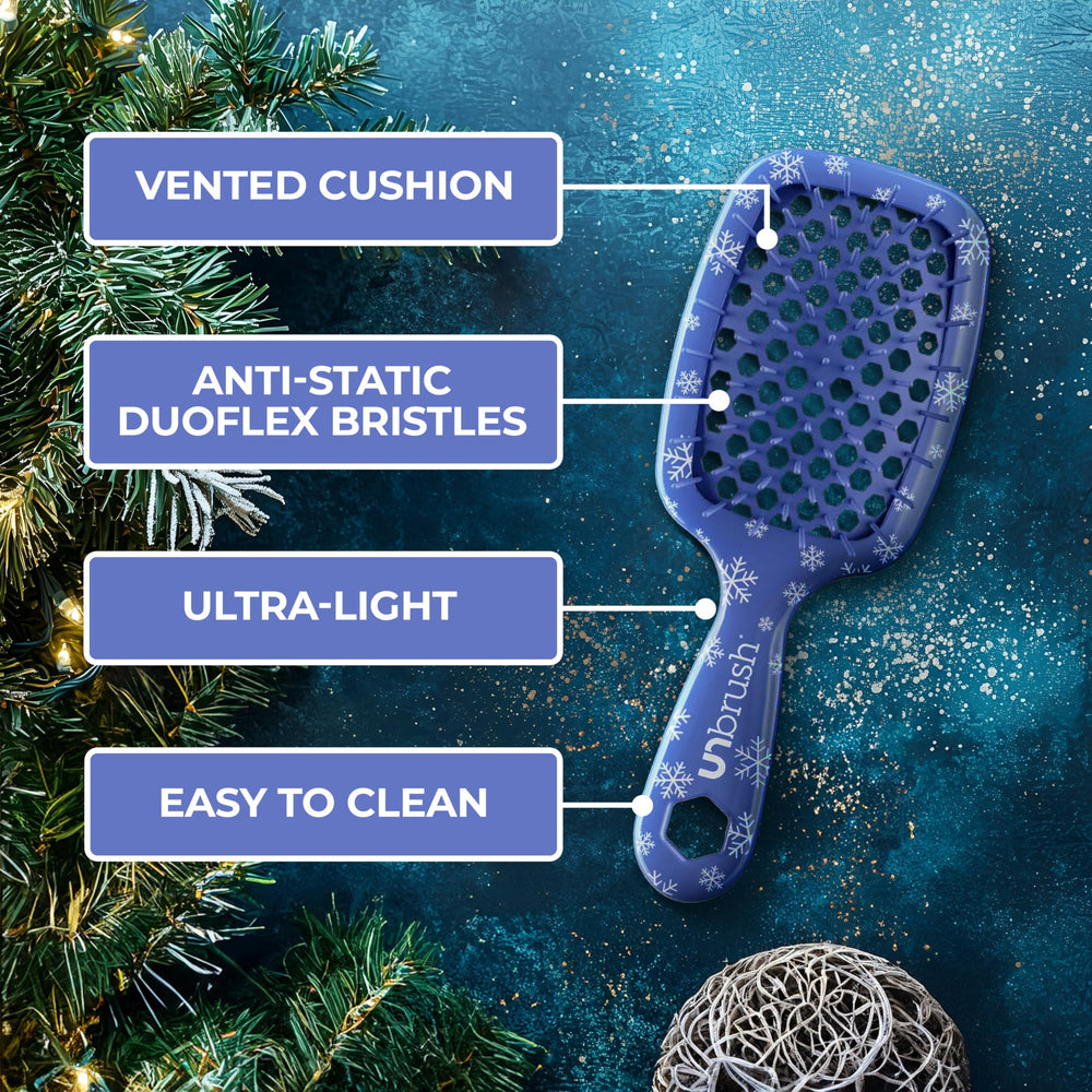 FHI Heat UNbrush Mini Holiday Brush offers durable construction for holiday gift longevity.