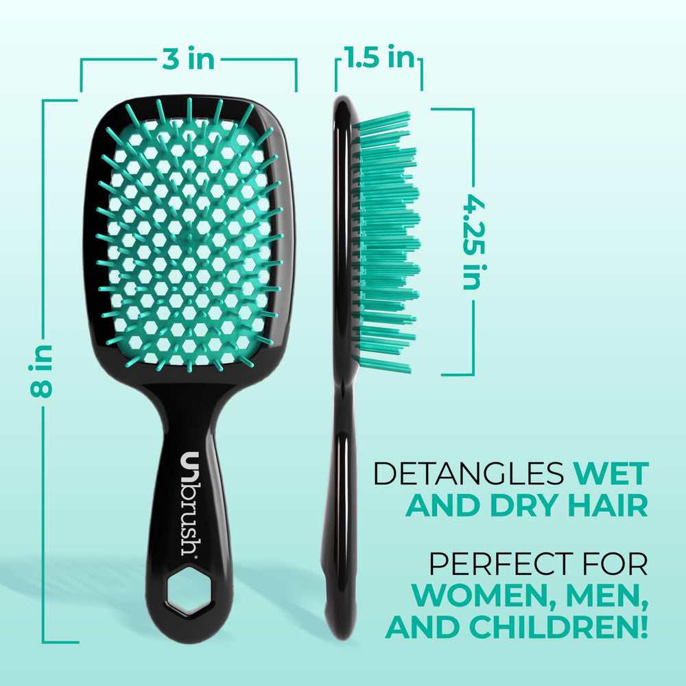 FHI Heat UNbrush on wet hair demonstrates gentle detangling.