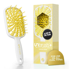 FHI Heat UNbrush Plus with 84 UltraFlex bristles gently detangles fine curls.